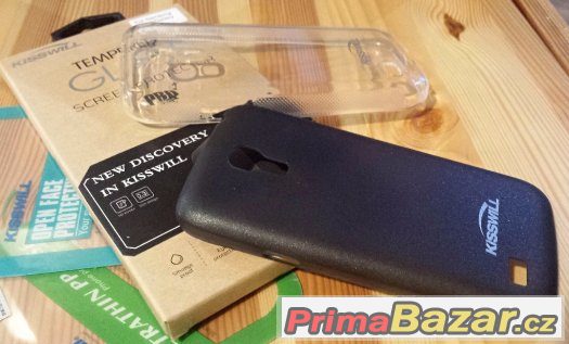 Samsung S4 mini Pouzdro + Tvrzené Sklo – fotografie 2