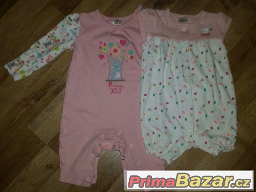 Krásný set pro holčičku - 2x dupačky letní – fotografie 1