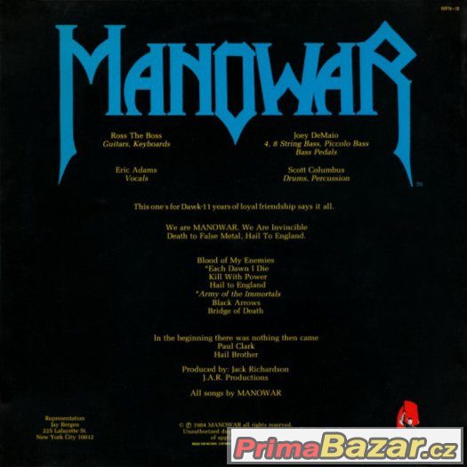 Manowar - Hail to England 1984 – fotografie 2