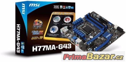 MSI H77MA-G43 4xDDR3 32GB, PCI-E x16 3.0, FireX, H77,USB 3.0 – fotografie 2