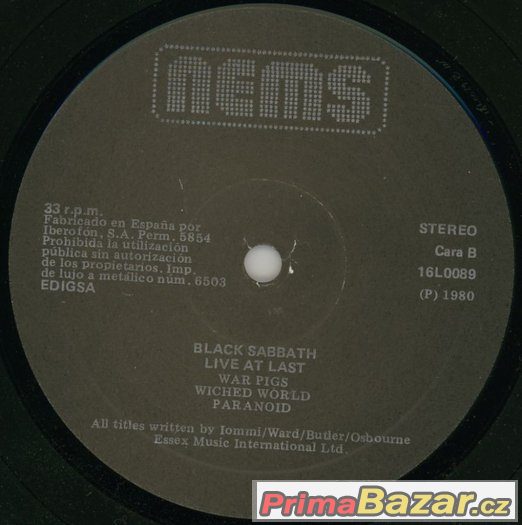 Black Sabbath - Live At Last 1980 – fotografie 4