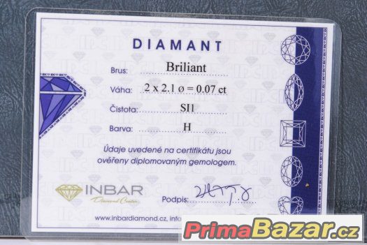 ZLATÉ NÁUŠNICE + PRSTEN SOUPRAVA S DIAMANTY – fotografie 4