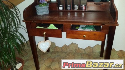 Prodám starožitný psací starý  stůl – fotografie 5