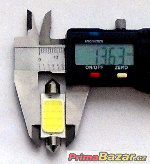 LED COB 12V C5W 41mm SV 8,5-8 ( feston, sufid, sulfit ) – fotografie 4