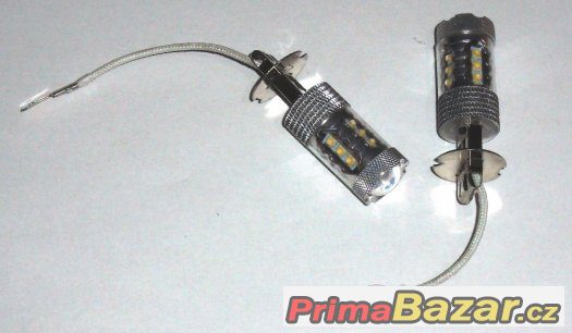 2ks vysoce výkonné H3 LED 80W LED 6000K – fotografie 1