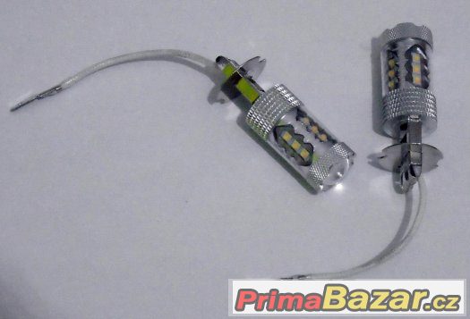 2ks vysoce výkonné H3 LED 80W LED 6000K – fotografie 2