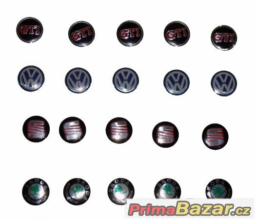 Loga klíčů VW, Seat, Škoda, GTI – fotografie 1