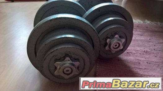 jednoručky činky 2 x 22,5 kg – fotografie 1