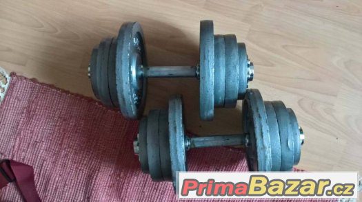 jednoručky činky 2 x 22,5 kg – fotografie 3