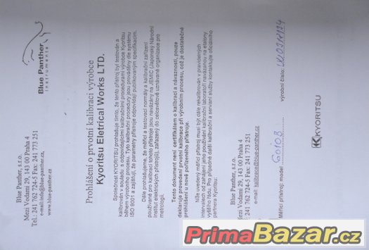 Měřák pro revize Kyoritsu 6010B – fotografie 2