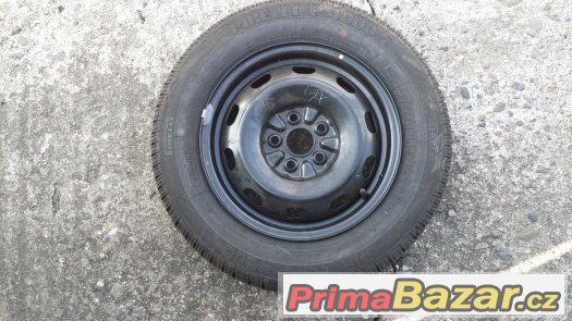 Plech. kolo 5,5Jx14, 5x100, díra 54, PIRELLI P4000 Toyota – fotografie 1