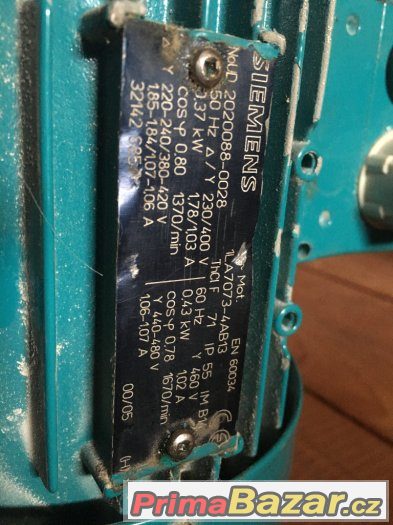 3Fázový motor Siemens – fotografie 2