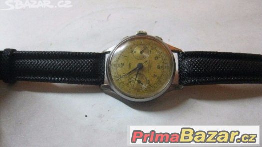 Vzacne masivne starozitne panske svycarske Delbana Chronogra – fotografie 2