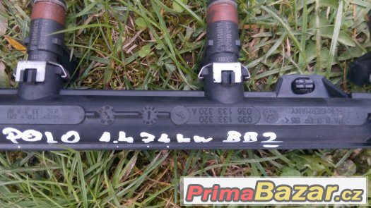 prodám vstřikovací lištu na motor 1.4 16V 74 kW BBZ - BBY – fotografie 2