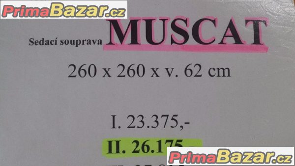 Rohová sedací souprava Muscat 260x260 – fotografie 3