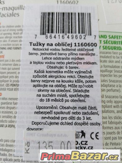 Barevne tuzky na oblicej – fotografie 2