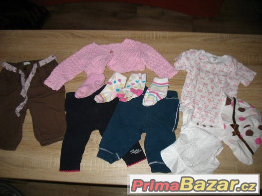 Set oblečení holčička 68 74 letní zdarma body kr. rukáv – fotografie 1