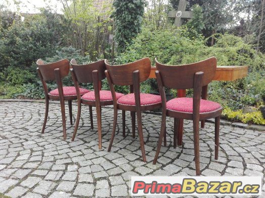 Jídelní sestava / židle  / stůl / Thonet / art deco / retro – fotografie 5