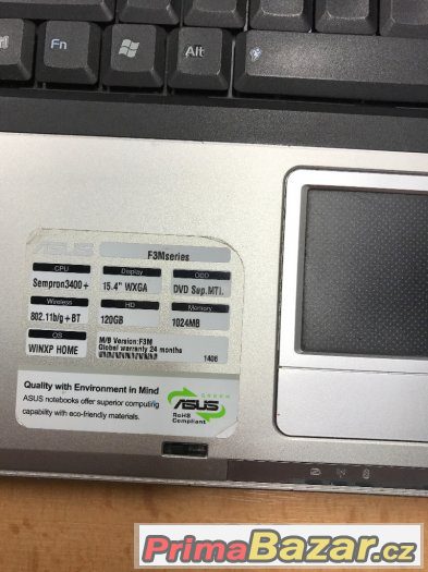 Notebook Asus F3M Series 120GB – fotografie 3