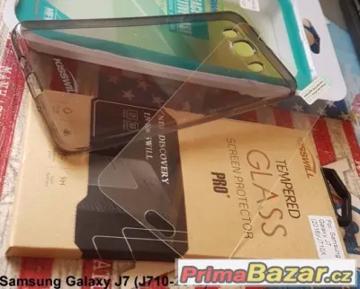 Samsung J7 (J710-2016) tvrzené Sklo + Pouzdro silikon TPU