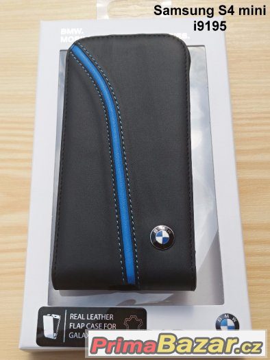 Samsung S3, S4 mini, S4..BMW flip pouzdro Kožené – fotografie 3