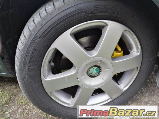 Prodam sadu Original alu skoda 5x112 r16- 205/55/16 – fotografie 3