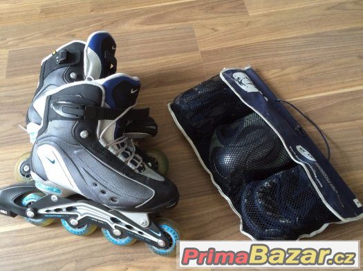 Inline brusle Nike + příslušenství Salomon – fotografie 1