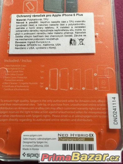 Nový zadní kryt 2x + rámeček na Apple Iphone 6 plus – fotografie 4