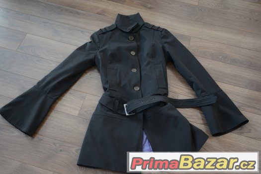 Krásny elegantní kabátek hnědé barvy, TOP STAV – fotografie 4