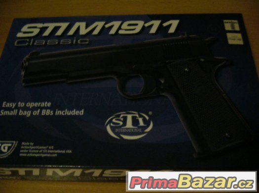 AIRSOFT manual PISTOLE STI-COLT M1911 - NOVÁ – fotografie 4
