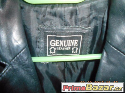 Dámský kožený kabát GENUINE LEATHER – fotografie 2