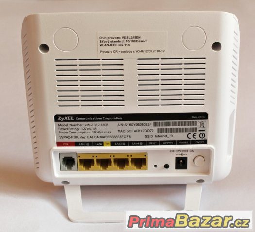 modem Zyxel VMG1312-B30B jako nový – fotografie 2