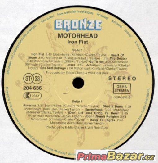 Motörhead - Iron Fist – fotografie 3