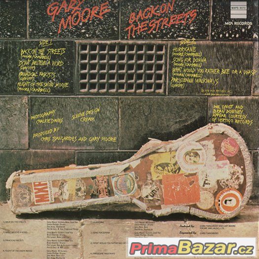 Gary Moore ‎– Back On The Streets 1978 – fotografie 2