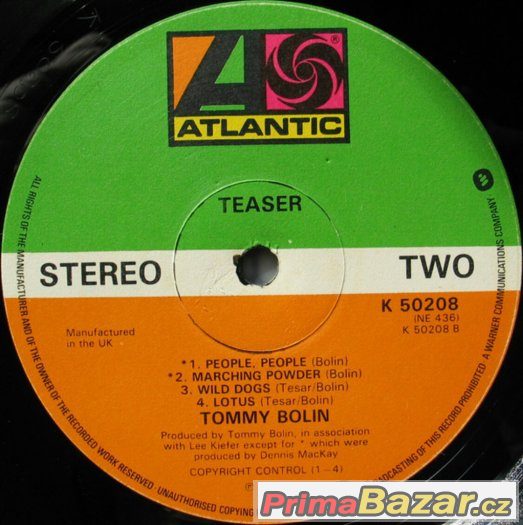 Tommy Bolin - Teaser 1975 – fotografie 3