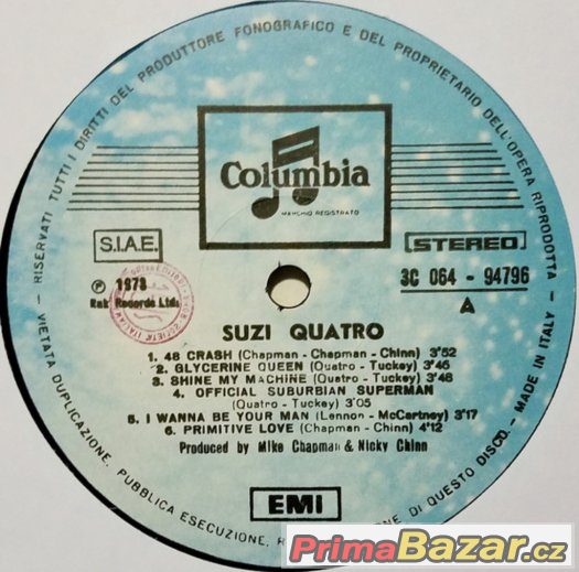 Suzi Quatro ‎– Suzi Quatro 1974 – fotografie 3