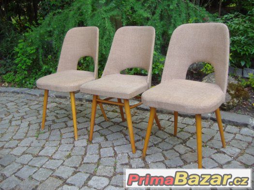 Retro židle / 3x brusel / design Oswald Haerdtl – fotografie 2