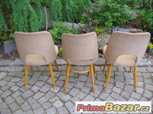 Retro židle / 3x brusel / design Oswald Haerdtl – fotografie 4