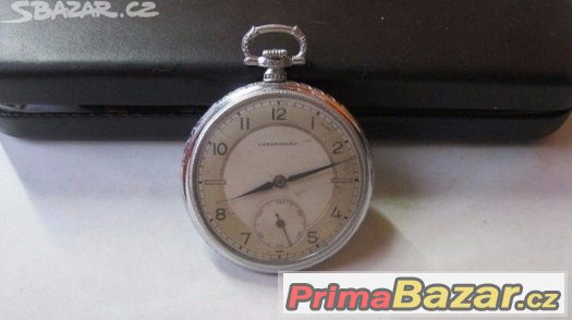 Art-deco svycarske panske kapesne hodinky Langendorf watches – fotografie 2