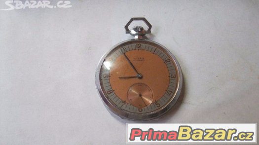 art deco svycarske panske kapesne hodinky MOERIS Watches kr – fotografie 1