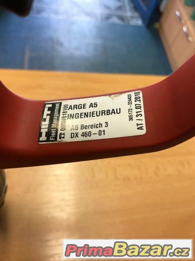 Nastřelovačka hřebíků Hilti DX 460 + kufr – fotografie 4