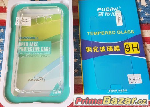 Samsung A3 Galaxy A320 SADA Sklo + Pouzdro silikon TPU – fotografie 2