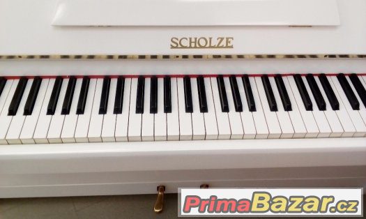Prodam bílé pianino Scholze včetně dovozu 100 km zdarma – fotografie 2