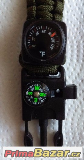 Hodinky outdorové zn. Emak ,,paracord,, 5 v 1 – fotografie 3