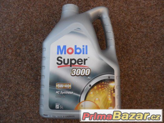 MOBIL 5W40 5L - motorový olej - ORIGINÁL BALENÍ – fotografie 1