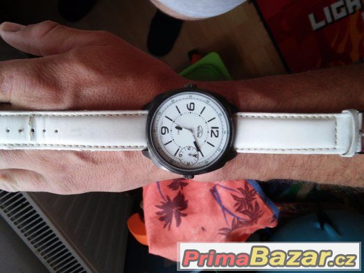 Pánské náramkové hodinky bentime, bílá s černou – fotografie 3