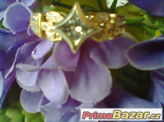 18 k zl prsten diamant princes – fotografie 1