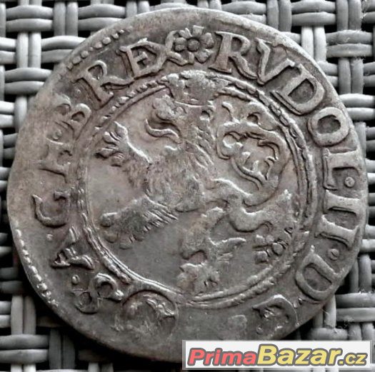 Bílý groš 1580 Jáchymov, Rudolf II. - 217 – fotografie 2
