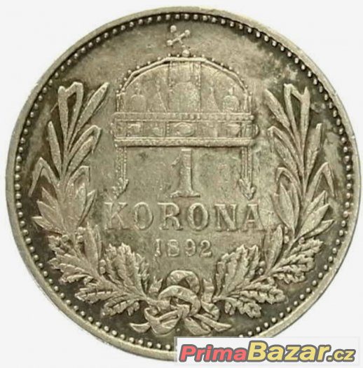 Korona 1892 KB, František Josef I. - 408 – fotografie 1