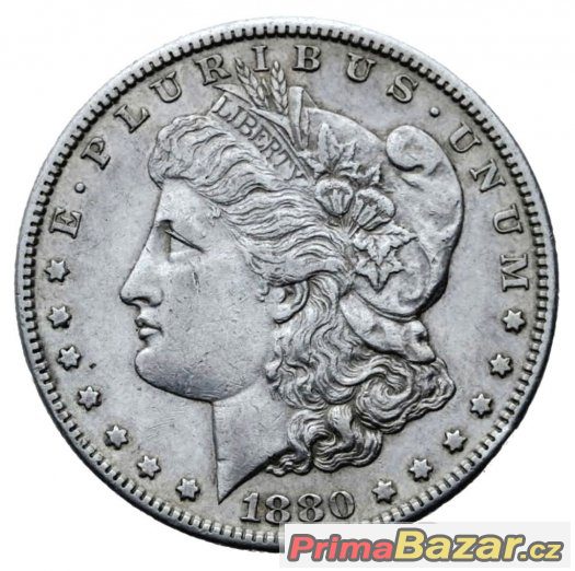 Ag Morgan Dollar 1880 S, USA - 168 – fotografie 2